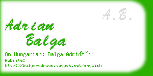 adrian balga business card